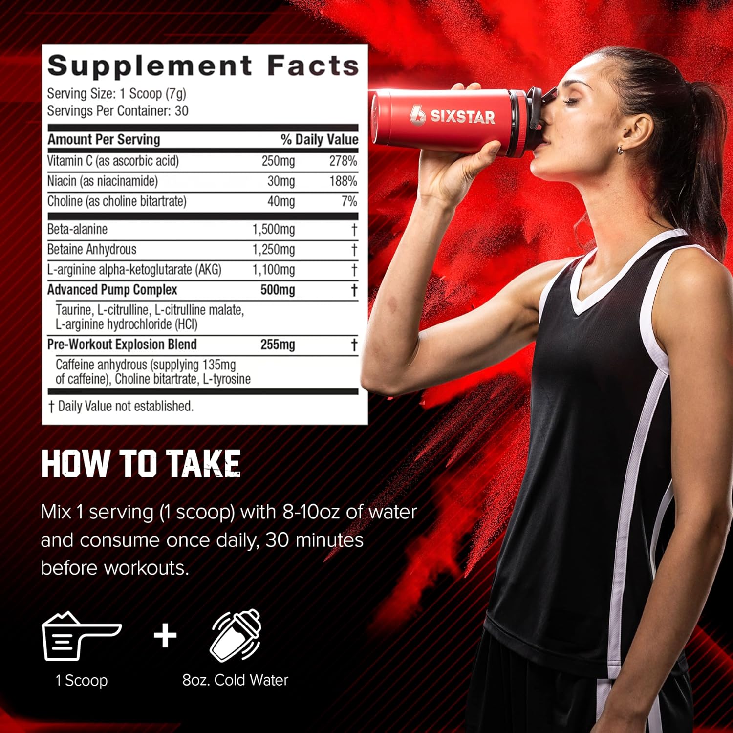 Six Star Pre-Workout Powder for Men & Women - Image 3