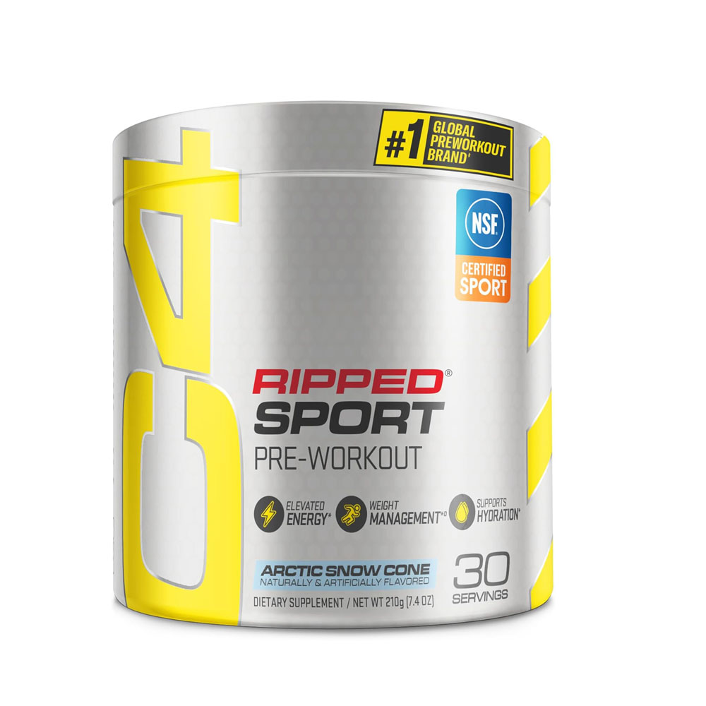 C4 Ripped Sport Pre Workout Powder Arctic Snow Cone Fat Burner
