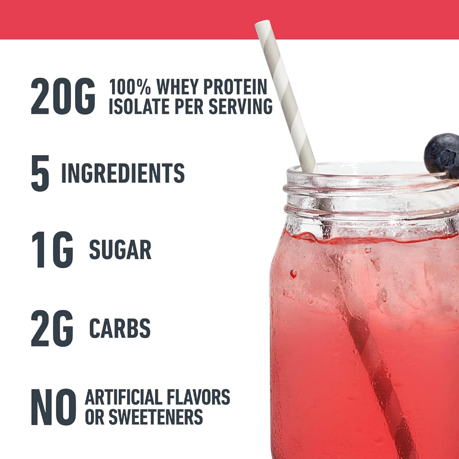 Isopure Protein Powder, Clear Whey Isolate Protein, Post Workout - Image 3