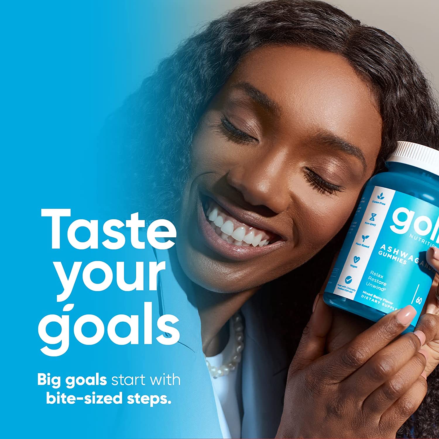 Goli Ashwagandha & Vitamin D Gummy - 60 Count - Image 3