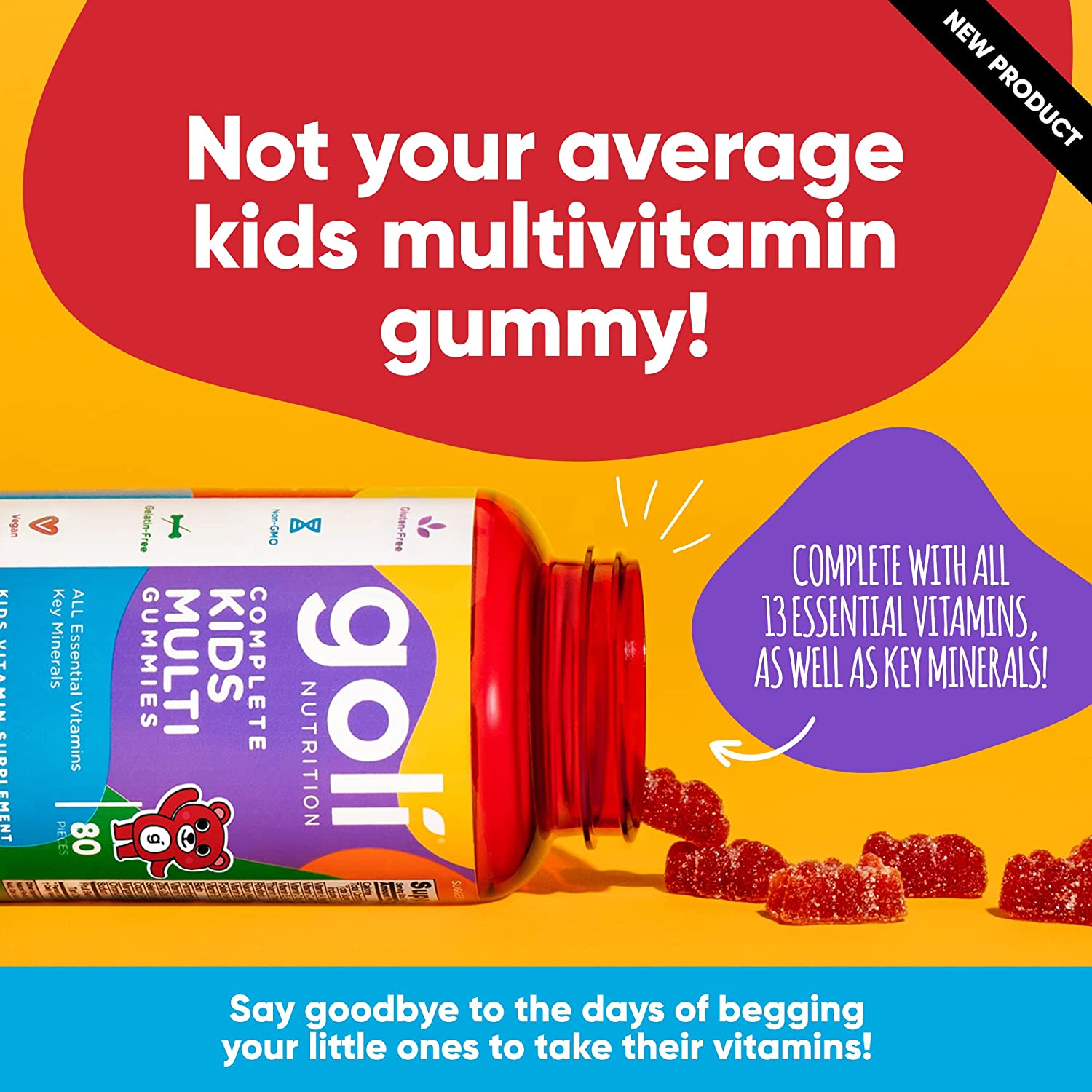 Goli Kids Multivitamin Gummy - 80 Count - Image 2