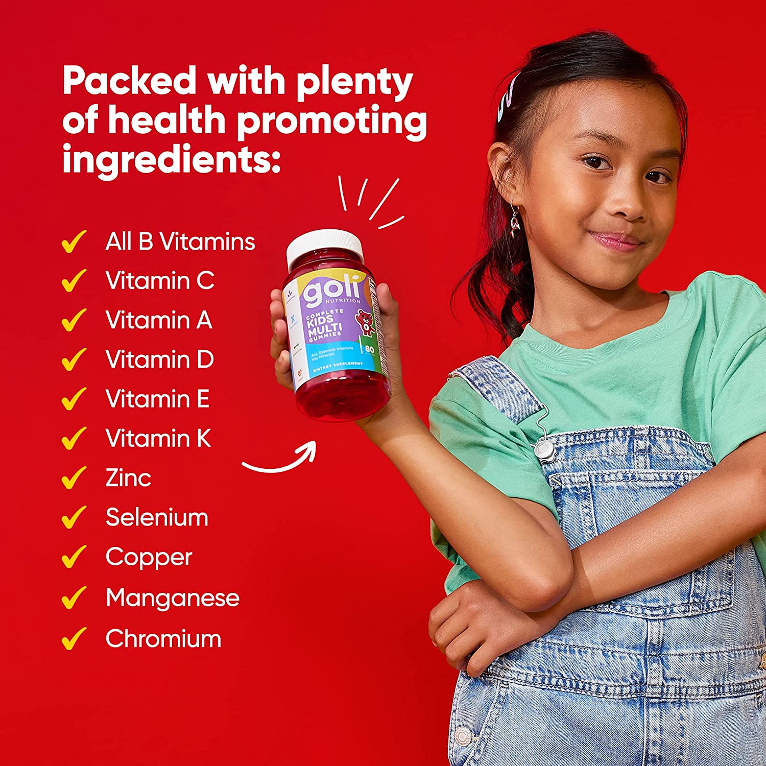 Goli Kids Multivitamin Gummy - 80 Count - Image 3