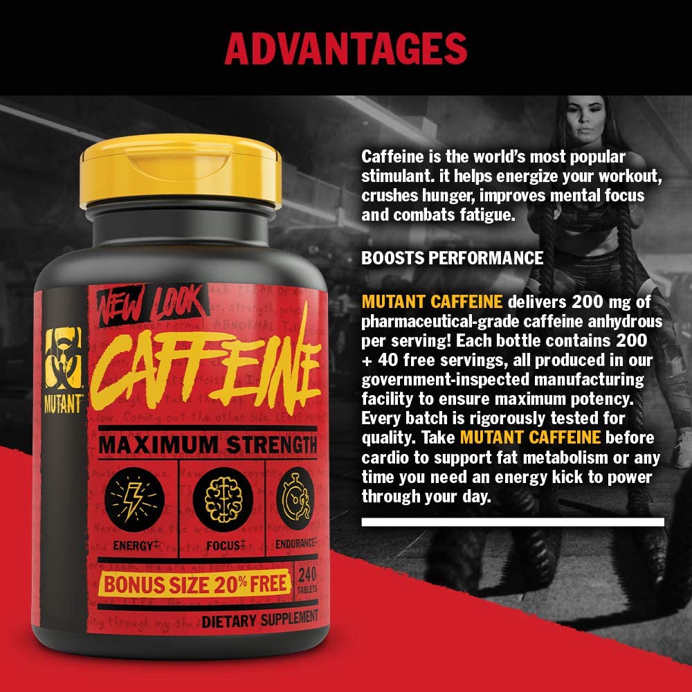 Mutant Caffeine Pure and Straightforward Pharmaceutical-Grade Caffeine Pills - Image 3