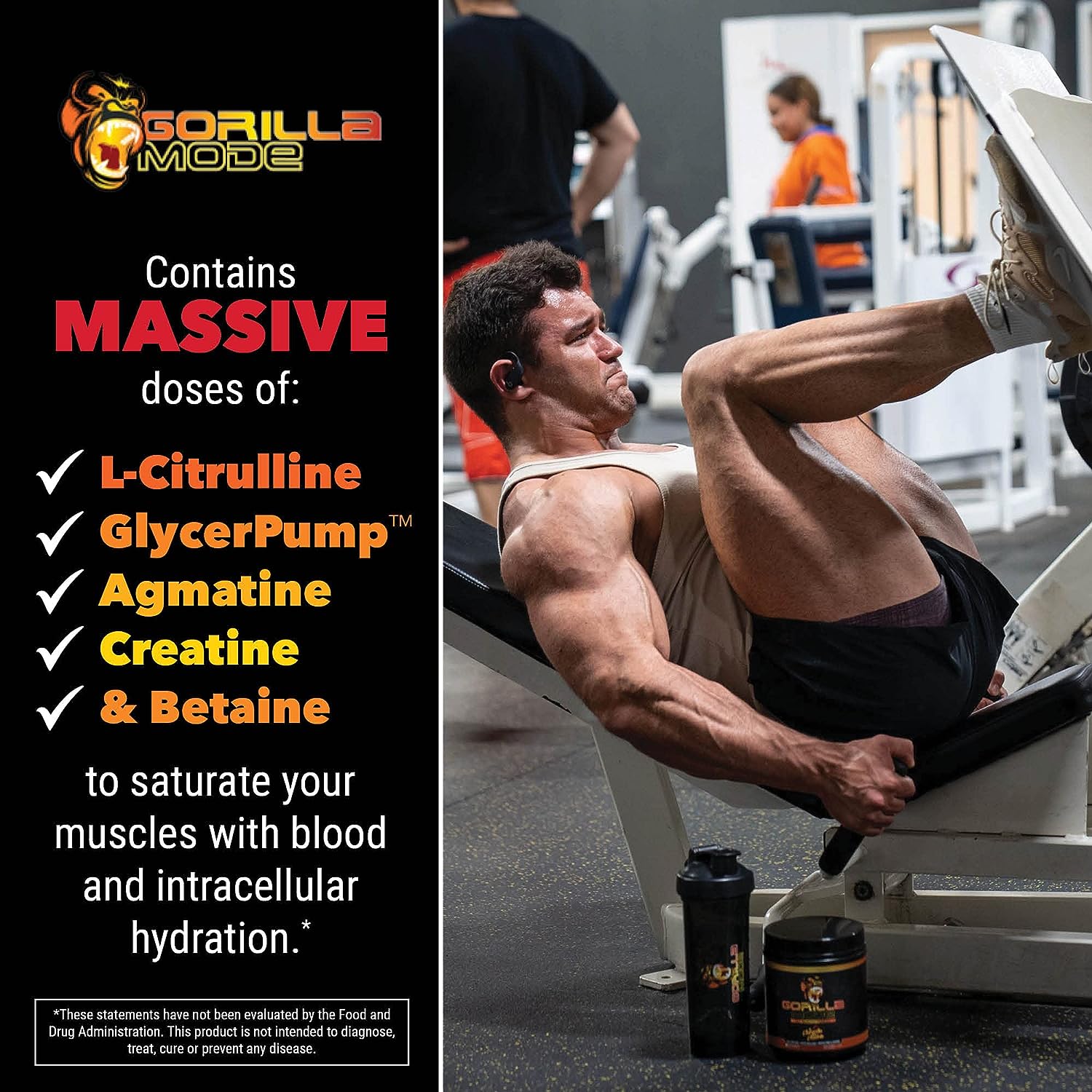 Gorilla Mode Pre Workout - Massive Pumps · Laser Focus - Image 3