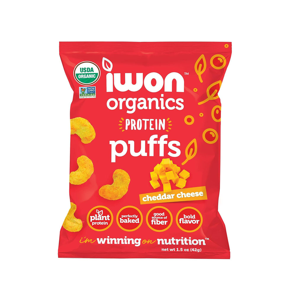 IWON Organics Cheddar Cheese Flavor Protein Puff