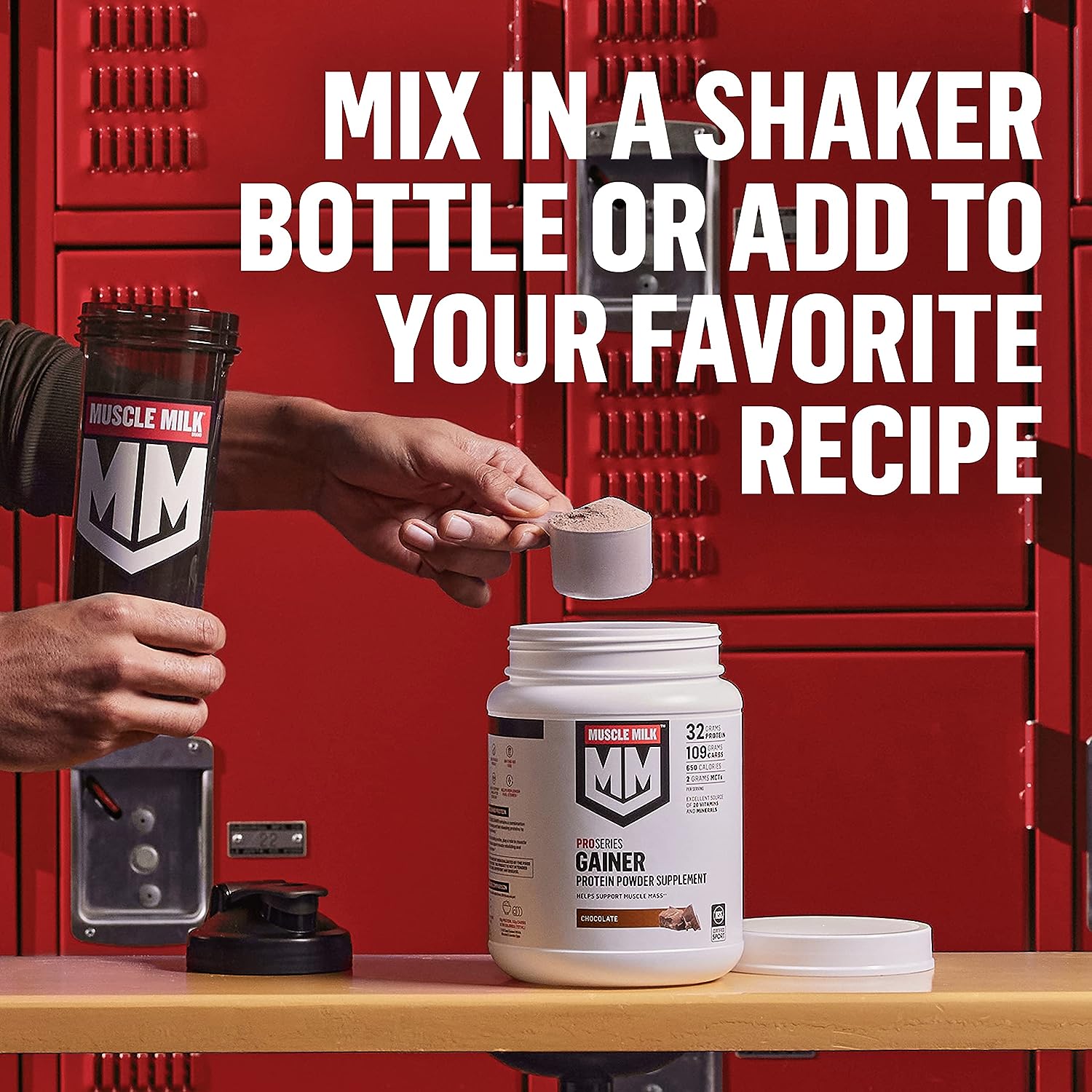 Muscle Milk Gainer Protein Powder, Vanilla Creme - Image 3