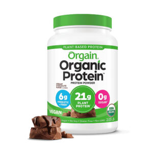 Orgain Organic Vegan Protein Powder, Creamy Chocolate Fudge