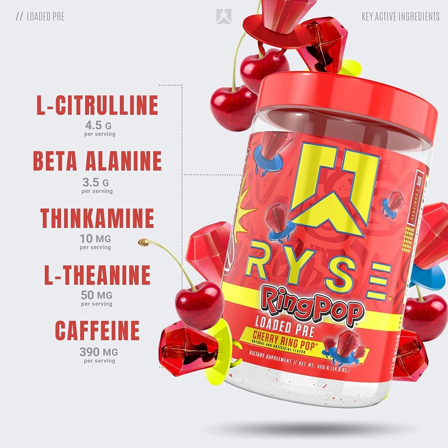 Ryse Loaded Pre Workout Powder Supplement for Men & Women - Image 2